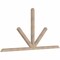 Ekena Millwork Saratoga Smooth Timber Gable Bracket, Douglas Fir, 108"W x 54"H x 3 1/2"D x 3 1/2"F, 12/12 Pitch GBW108X54X0404SAR00SDF - alternate 4